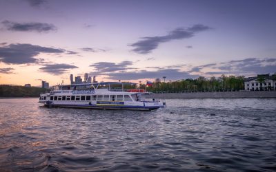 Cruising on the Moskva River, Russia